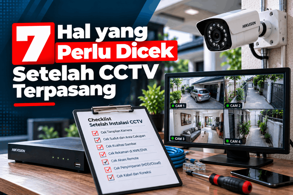 7 hal yang perlu dicek setelah cctv terpasang