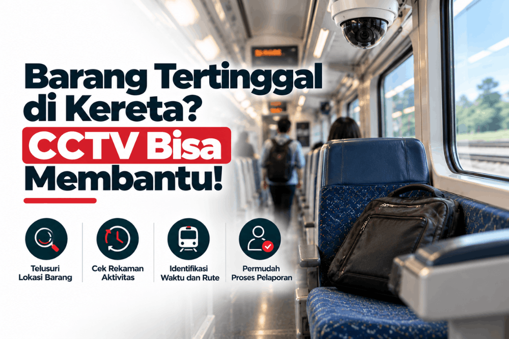 barang tertinggal di kereta CCTV bisa membantu