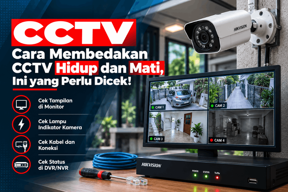 cara membedakan CCTV hidup dan mati ini yang perlu dicek