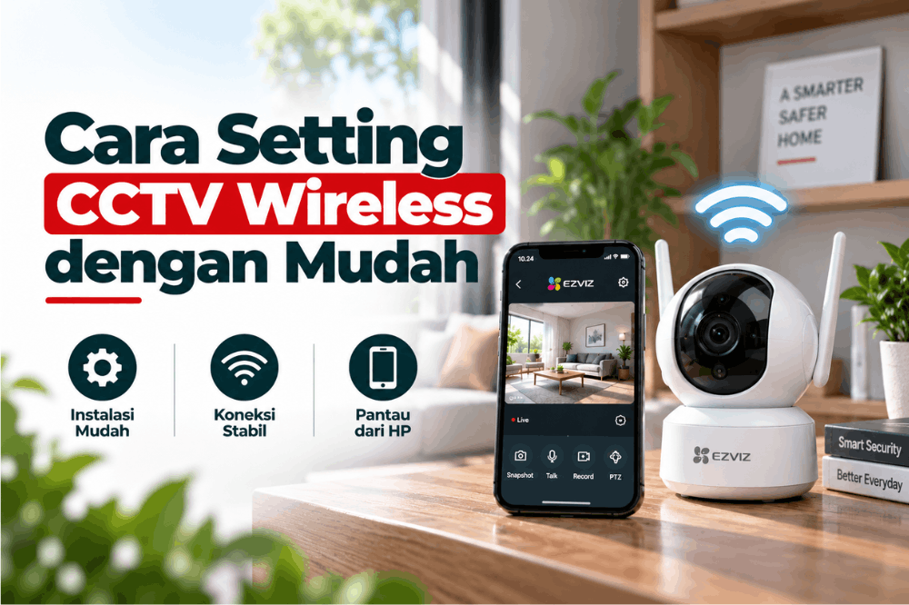 cara setting CCTV wireless dengan mudah
