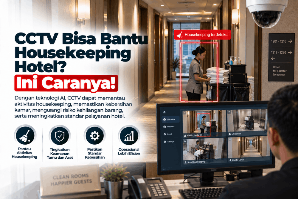 CCTV bisa bantu housekeeping hotel ini caranya