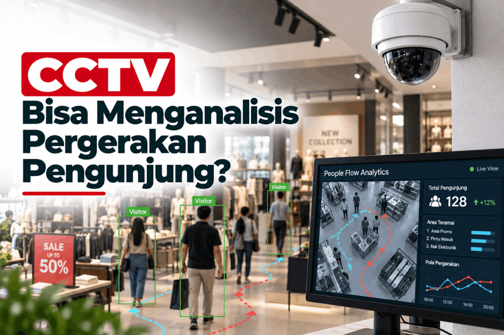 CCTV bisa menganalisis pergerakan pengunjung