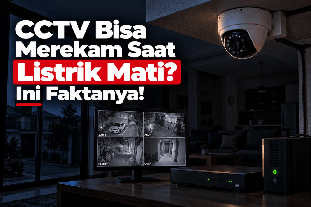 CCTV bisa merekam saat listrik mati ini faktanya