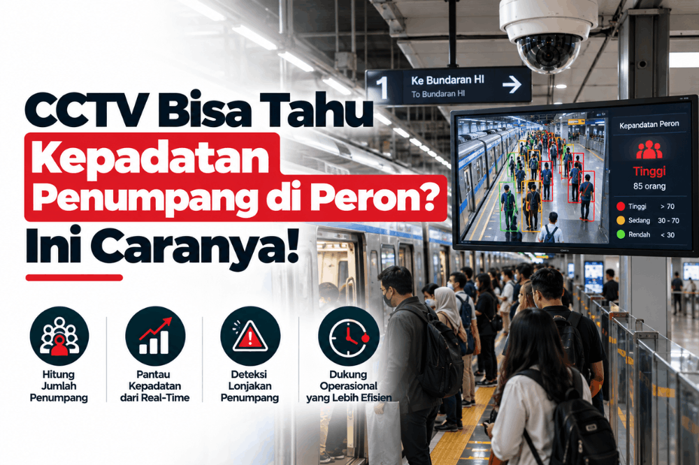 CCTV bisa tahu kepadatan penumpang di peron ini caranya