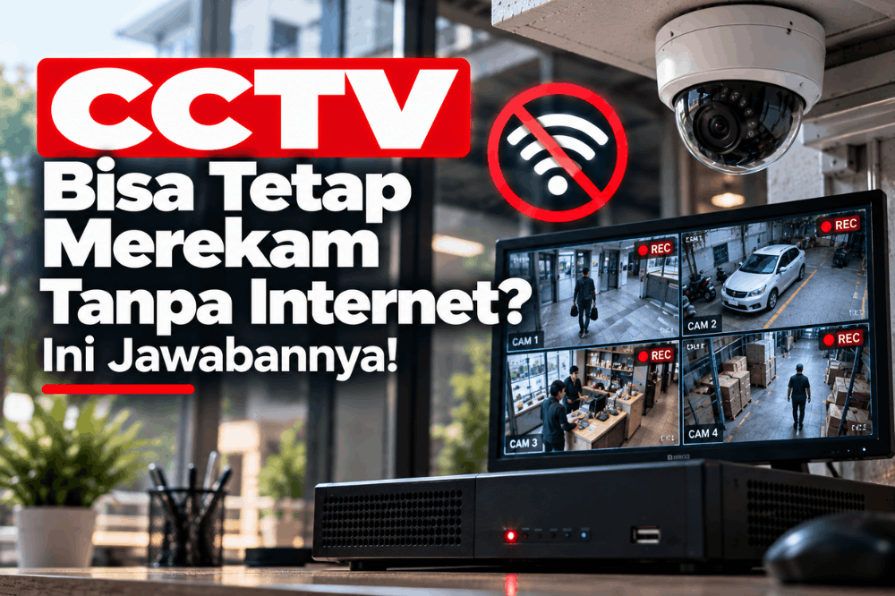 CCTV bisa tetap merekam tanpa internet ini jawabannya