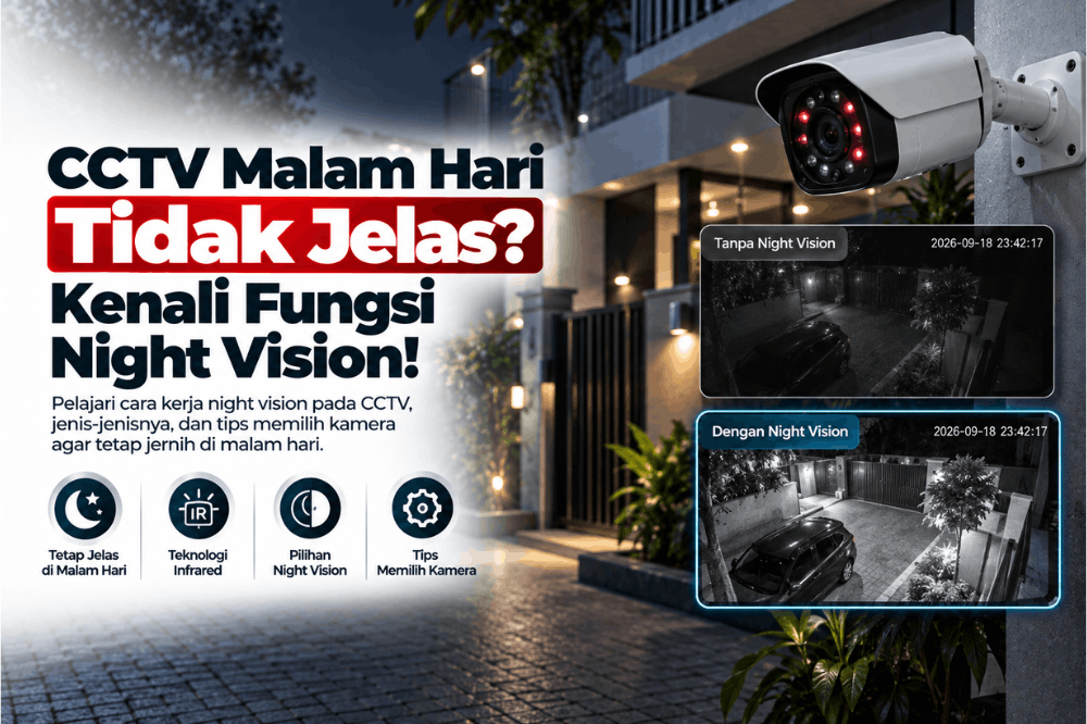 CCTV malam hari tidak jelas kenali fungsi night vision