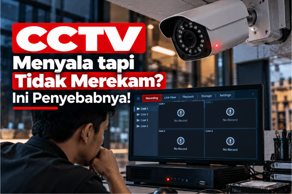 CCTV menyala tapi tidak merekam ini penyebabnya