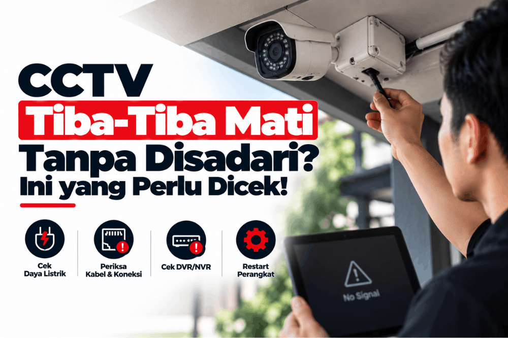 CCTV tiba tiba mati tanpa disadari ini yang perlu dicek