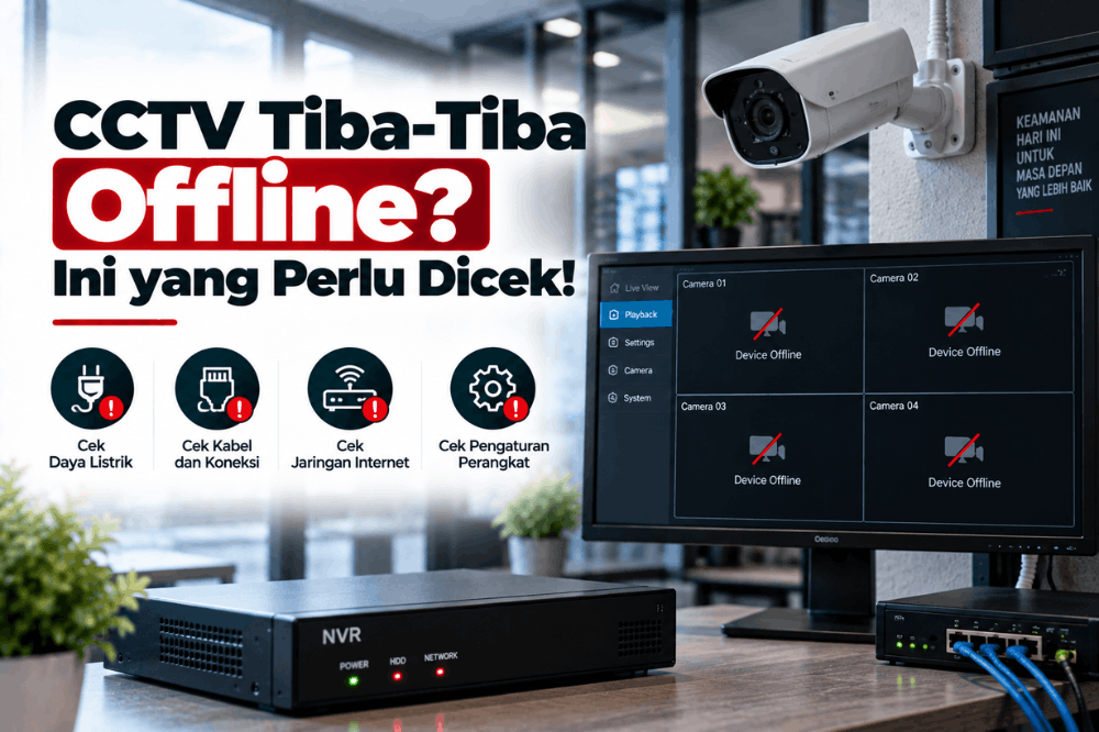 CCTV tiba tiba offline ini yang perlu dicek
