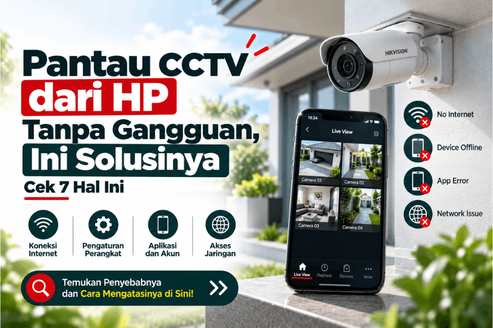 CCTV tidak bisa dipantau dari hp cek 7 hal ini