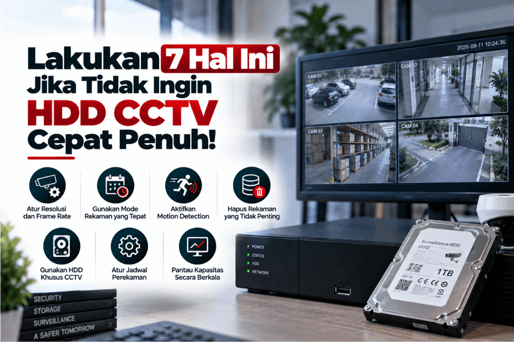 lakukan 7 hal ini jika tidak ingin HDD CCTV cepat penuh