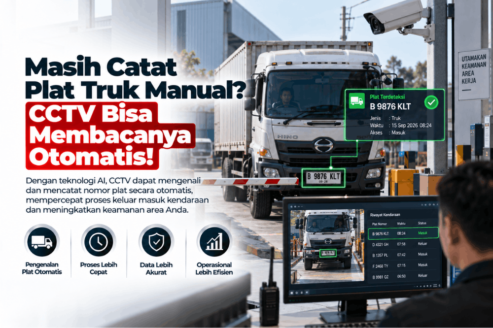 masih catat plat truk manual CCTV bisa membacanya otomatis