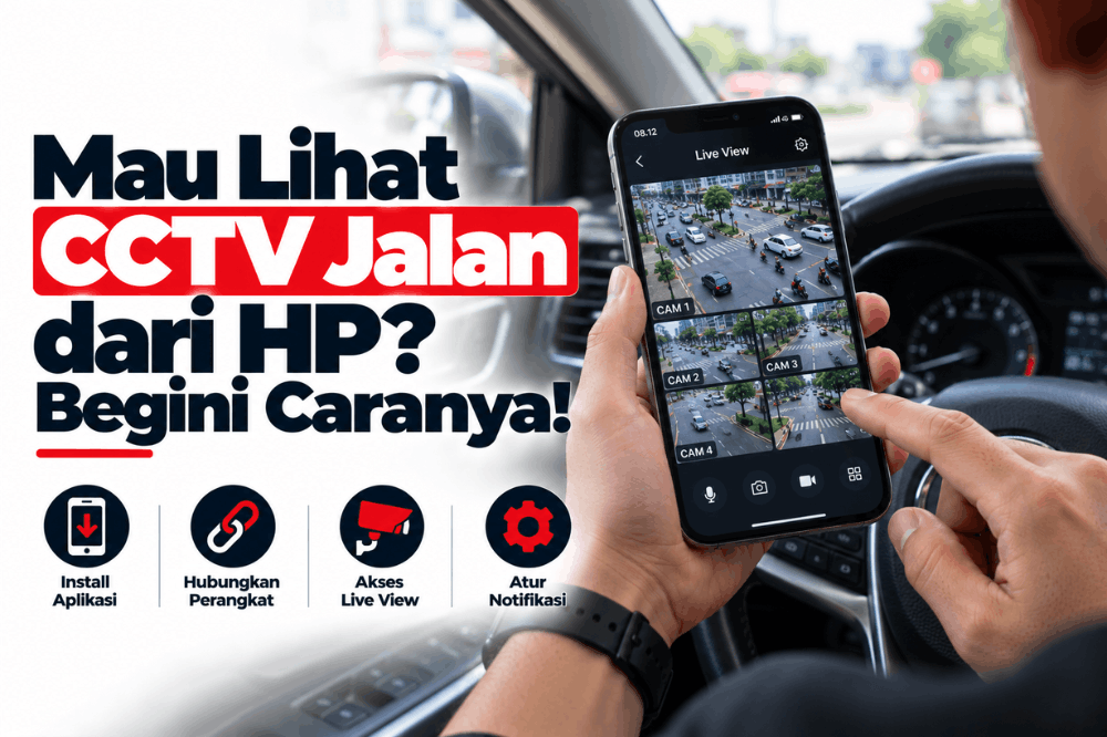 mau lihat CCTV jalan dari HP begini caranya