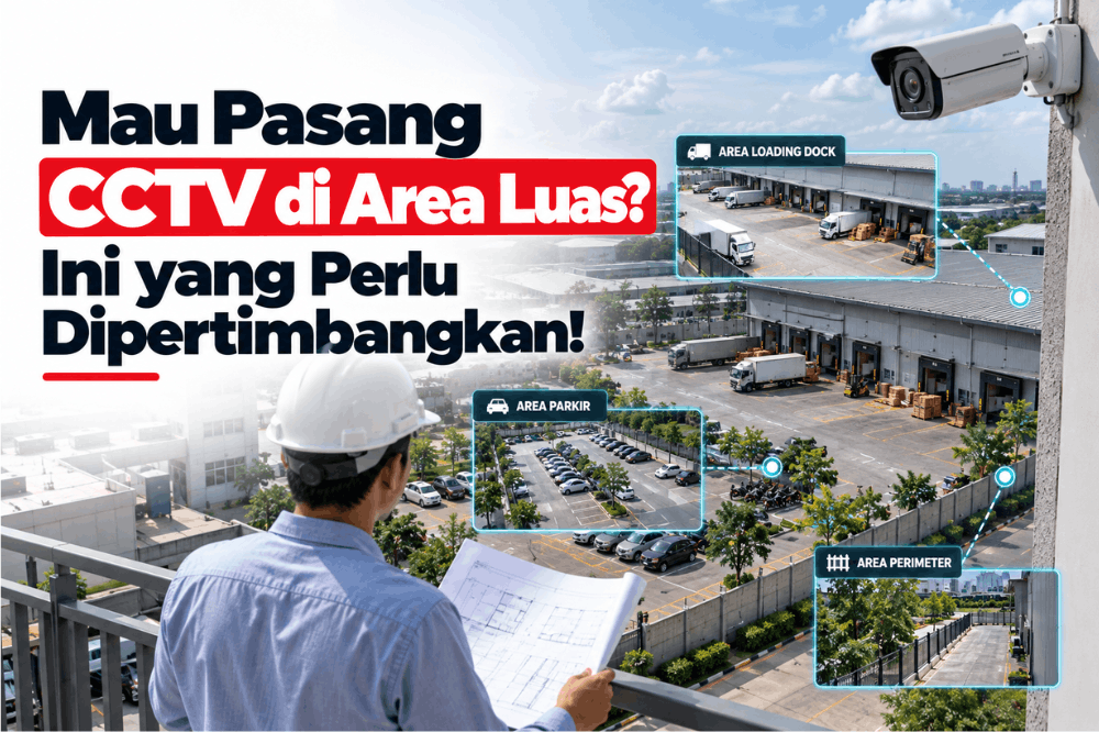 mau pasang CCTV di area luas ini yang perlu dipertimbangkan