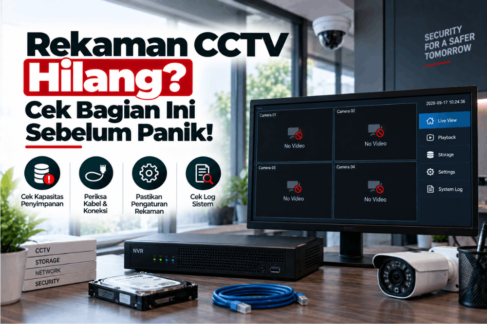 rekaman CCTV hilang cek bagian ini sebelum panik