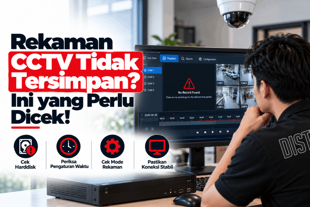 rekaman CCTV tidak tersimpan ini yang perlu dicek