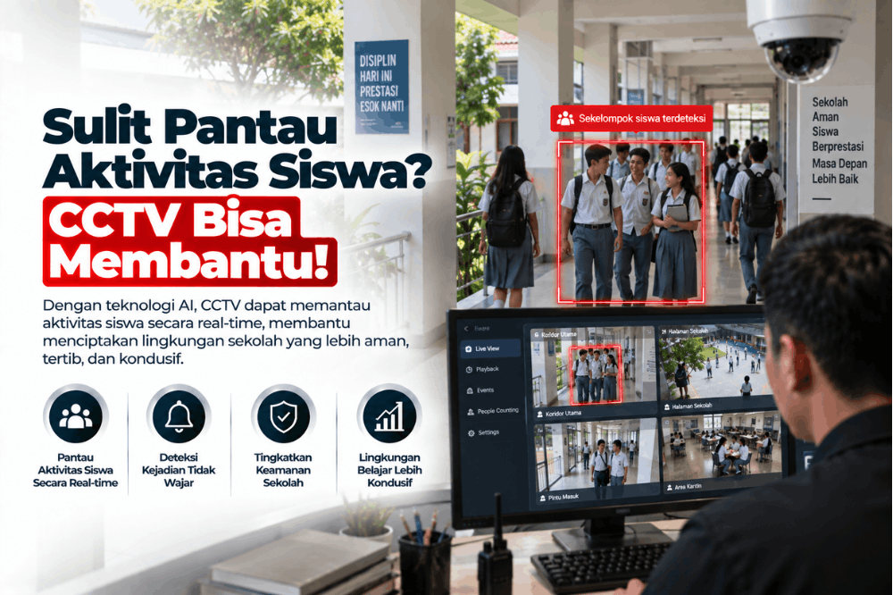 sulit pantau aktivitas siswa CCTV bisa membantu
