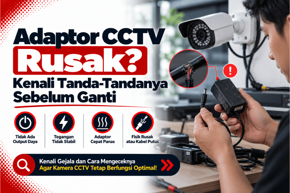 adaptor CCTV rusak kenali tanda tandanya sebelum ganti