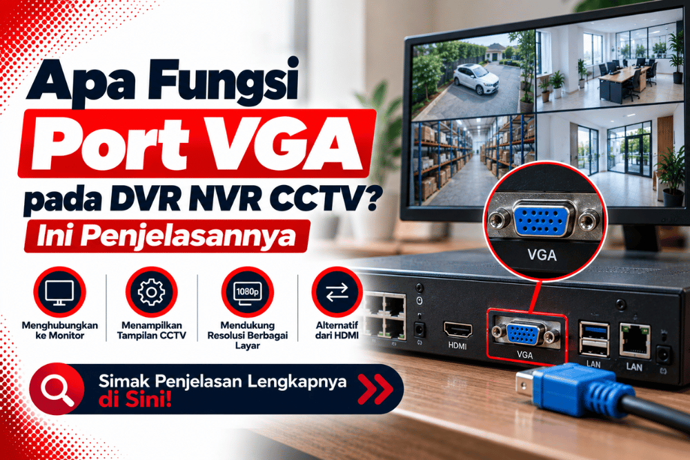 apa fungsi port VGA pada DVR NVR CCTV ini penjelasannya