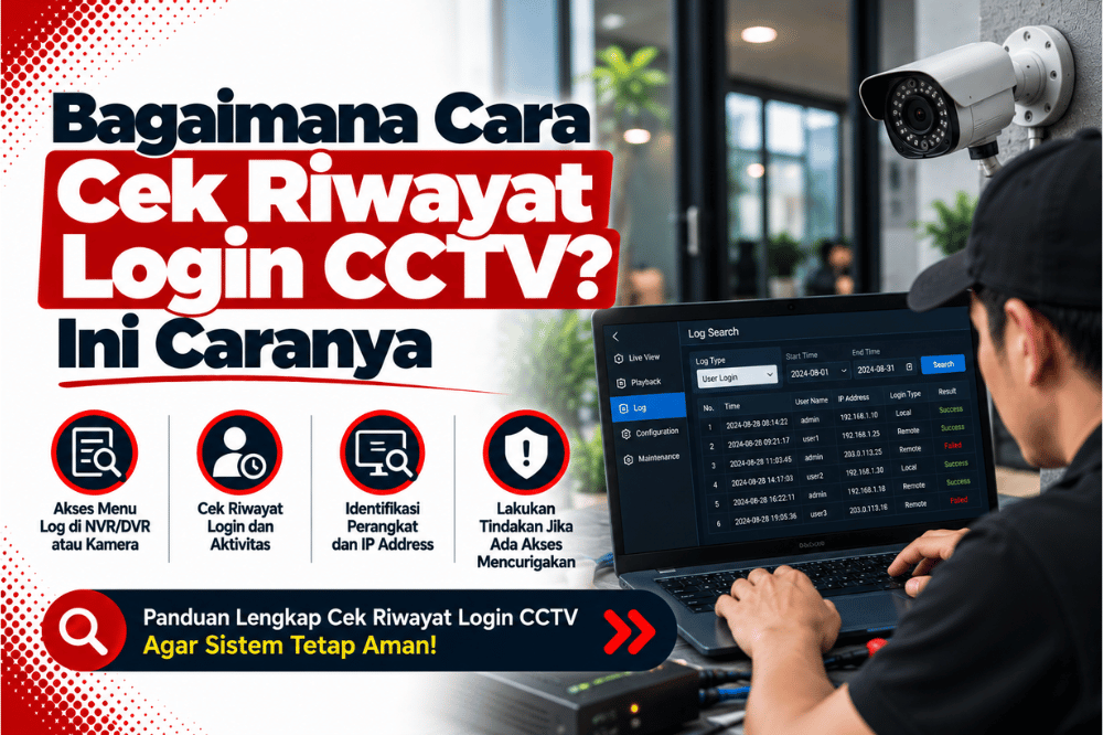 bagaimana cara cek riwayat login CCTV ini caranya