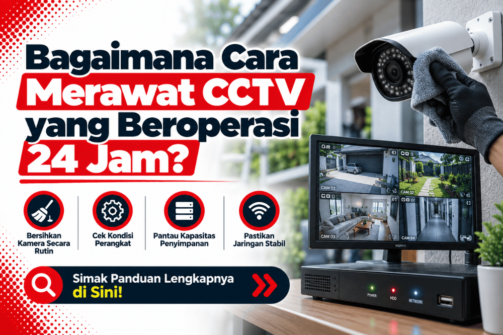 bagaimana cara merawat CCTV yang beroperasi 24 jam
