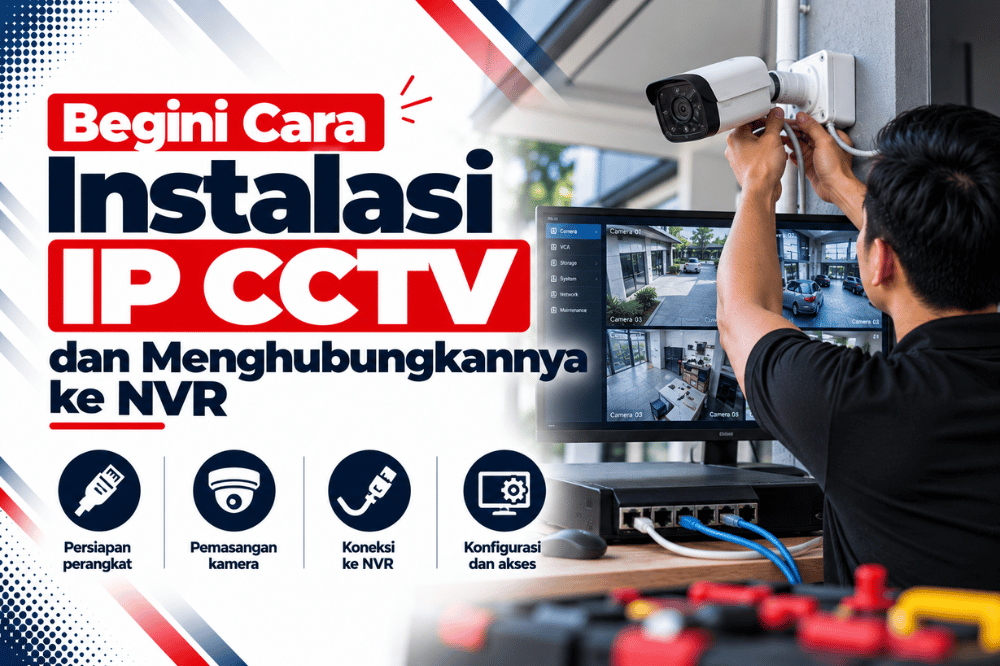 begini cara instalasi IP CCTV dan menghubungkannya ke NVR