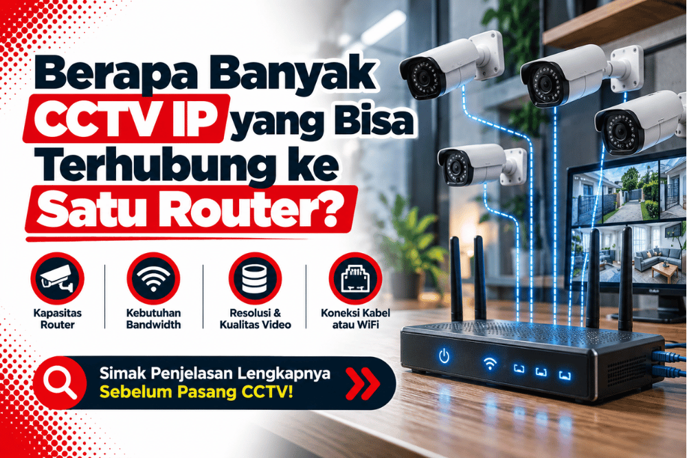 berapa banyak CCTV IP yang bisa terhubung ke satu router