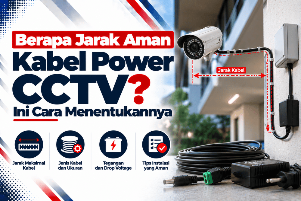 berapa jarak aman kabel power CCTV ini cara menentukannya