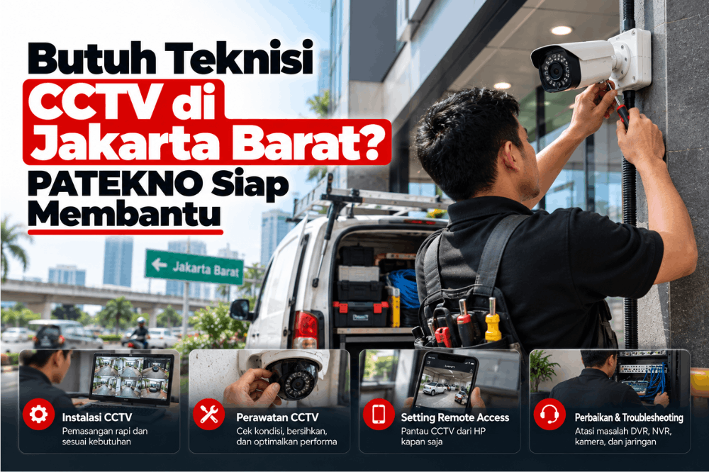 butuh teknisi CCTV di jakarta barat patekno siap membantu