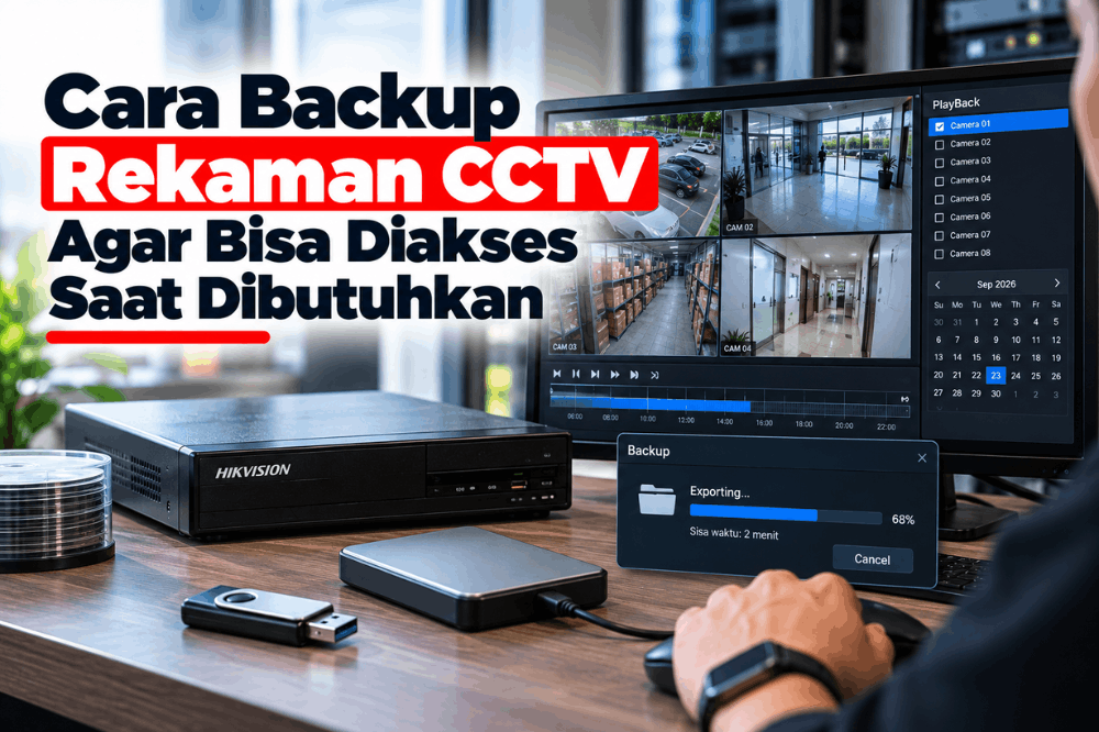 cara backup rekaman CCTV agar bisa diakses saat dibutuhkan
