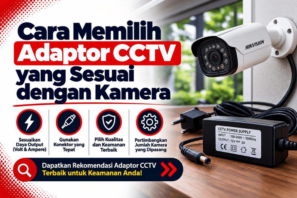 cara memilih adaptor CCTV yang sesuai dengan kamera