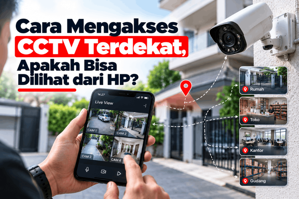 cara mengakses CCTV terdekat apakah bisa dilihat dari HP