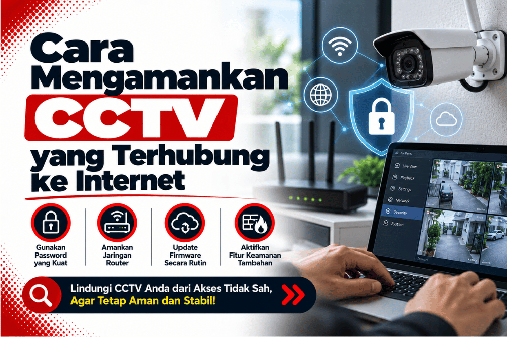 cara mengamankan CCTV yang terhubung ke internet