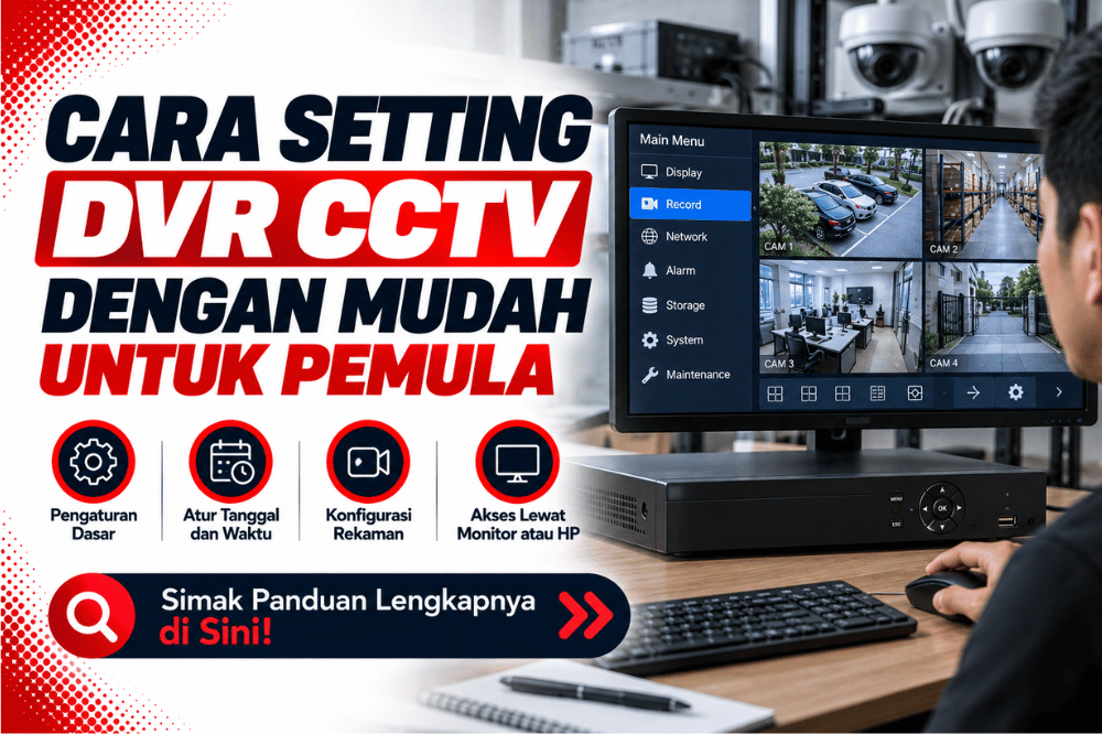 cara setting DVR CCTV dengan mudah untuk pemula