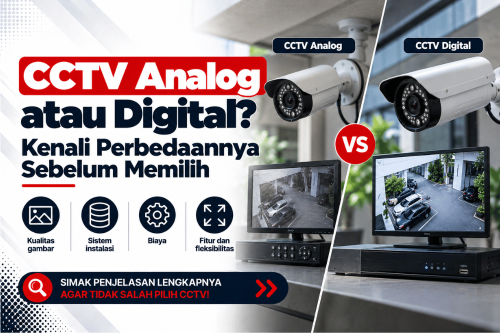 CCTV analog atau digital kenali perbedaannya sebelum memilih