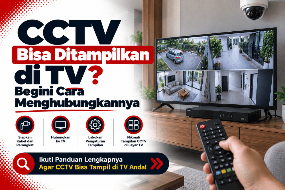 CCTV bisa ditampilkan di tv begini cara menghubungkannya