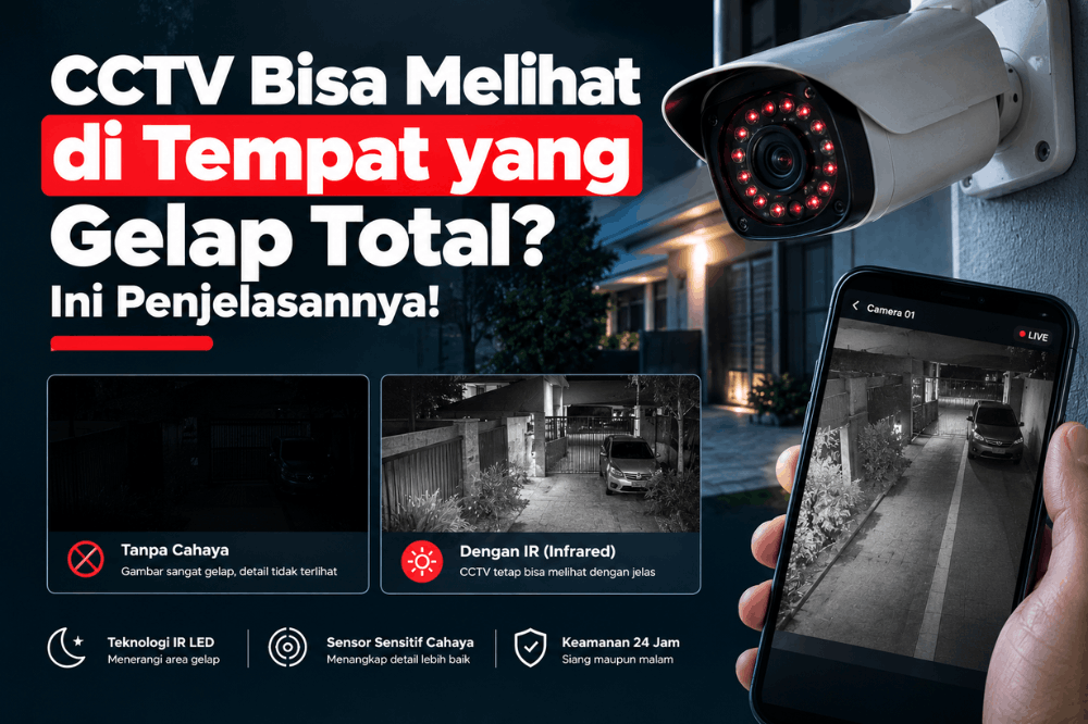 CCTV bisa melihat di tempat yang gelap total ini penjelasannya