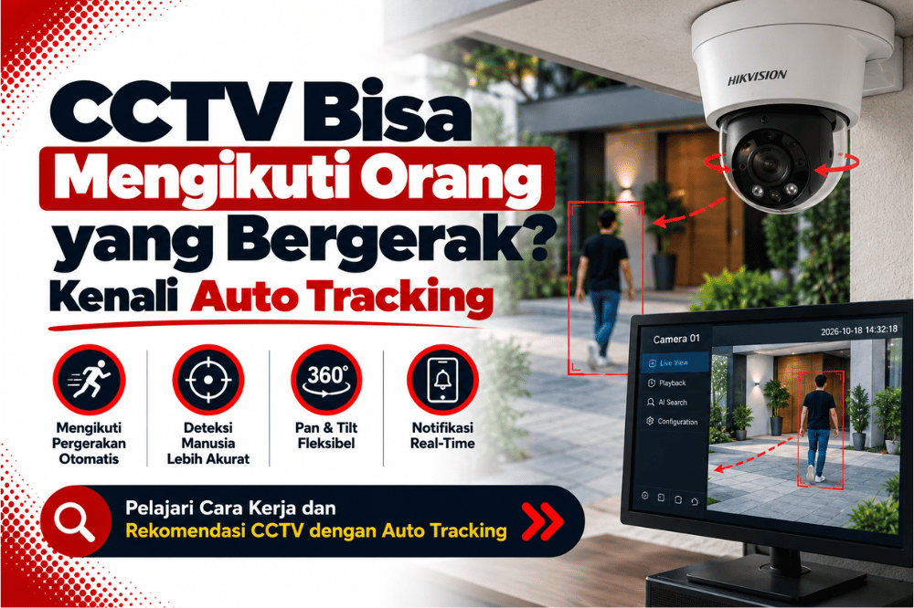 CCTV bisa mengikuti orang yang bergerak kenali auto tracking