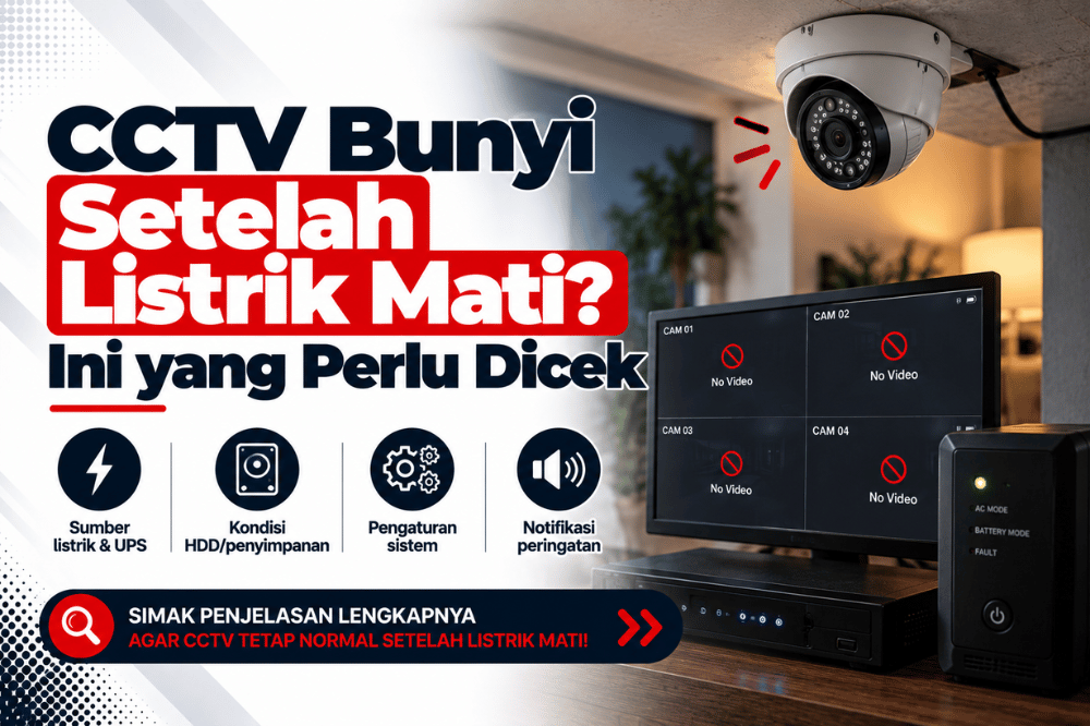 CCTV bunyi setelah listrik mati ini yang perlu dicek