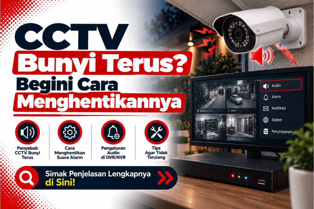CCTV bunyi terus begini cara menghentikannya