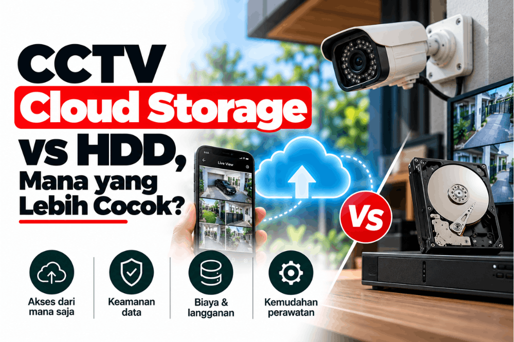 CCTV cloud storage vs HDD mana yang lebih cocok