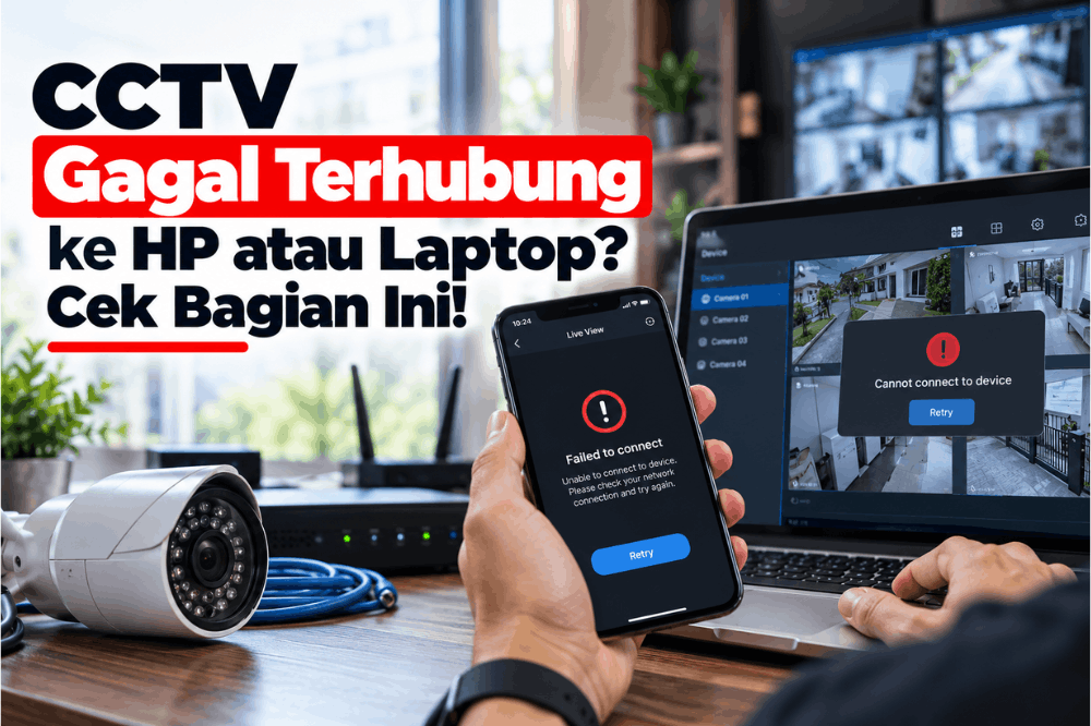 CCTV gagal terhubung ke HP atau laptop cek bagian ini