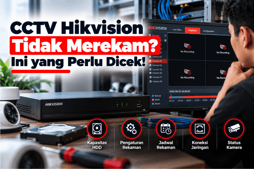 CCTV hikvision tidak merekam ini yang perlu dicek