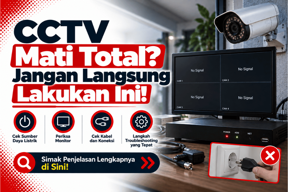 CCTV mati total jangan langsung lakukan ini