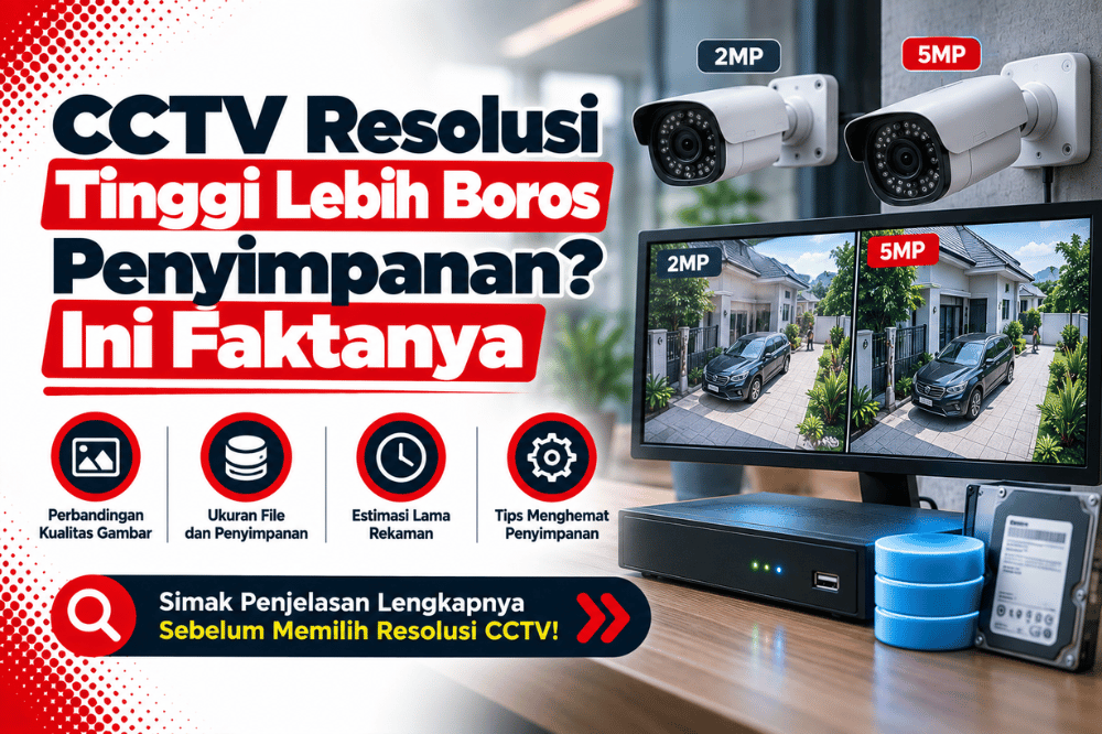 CCTV resolusi tinggi lebih boros penyimpanan ini faktanya