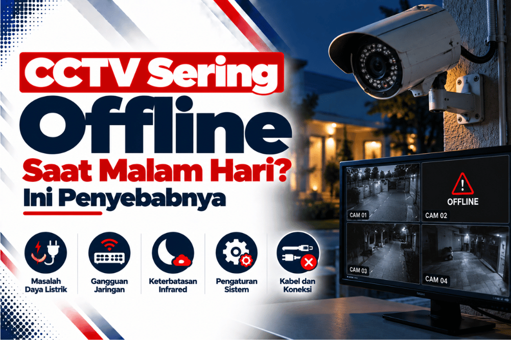 CCTV sering offline saat malam hari ini penyebabnya