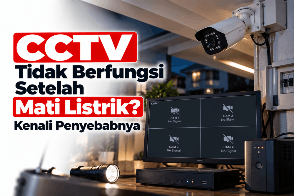 CCTV tidak berfungsi setelah mati listrik kenali penyebabnya