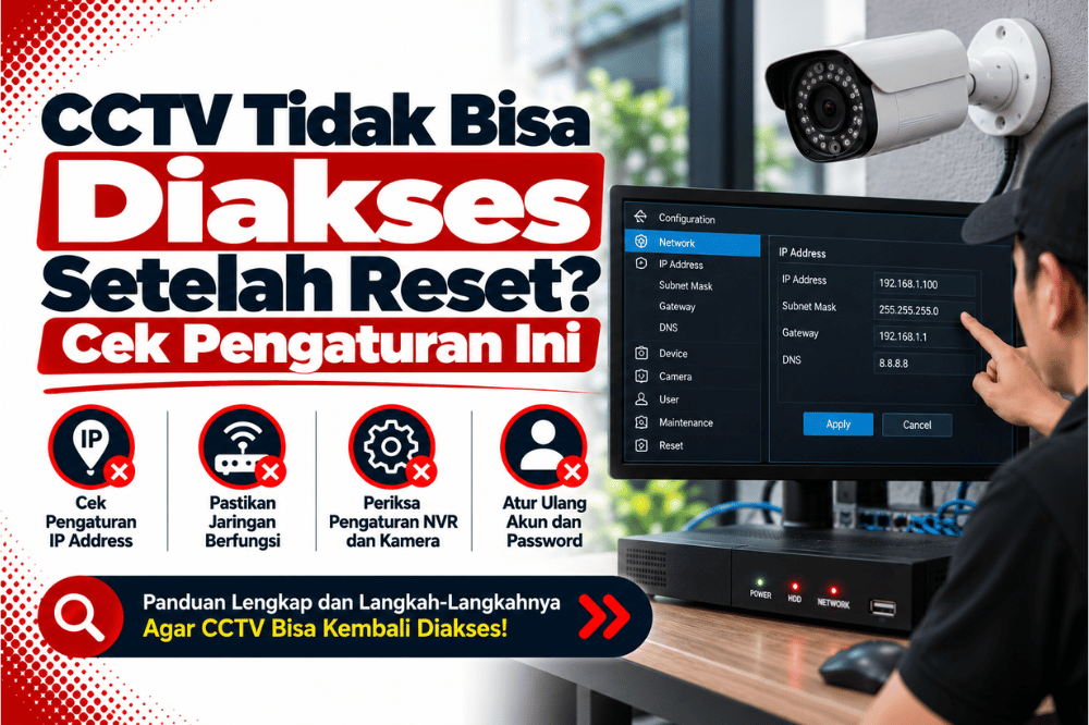 CCTV tidak bisa diakses setelah reset cek pengaturan ini