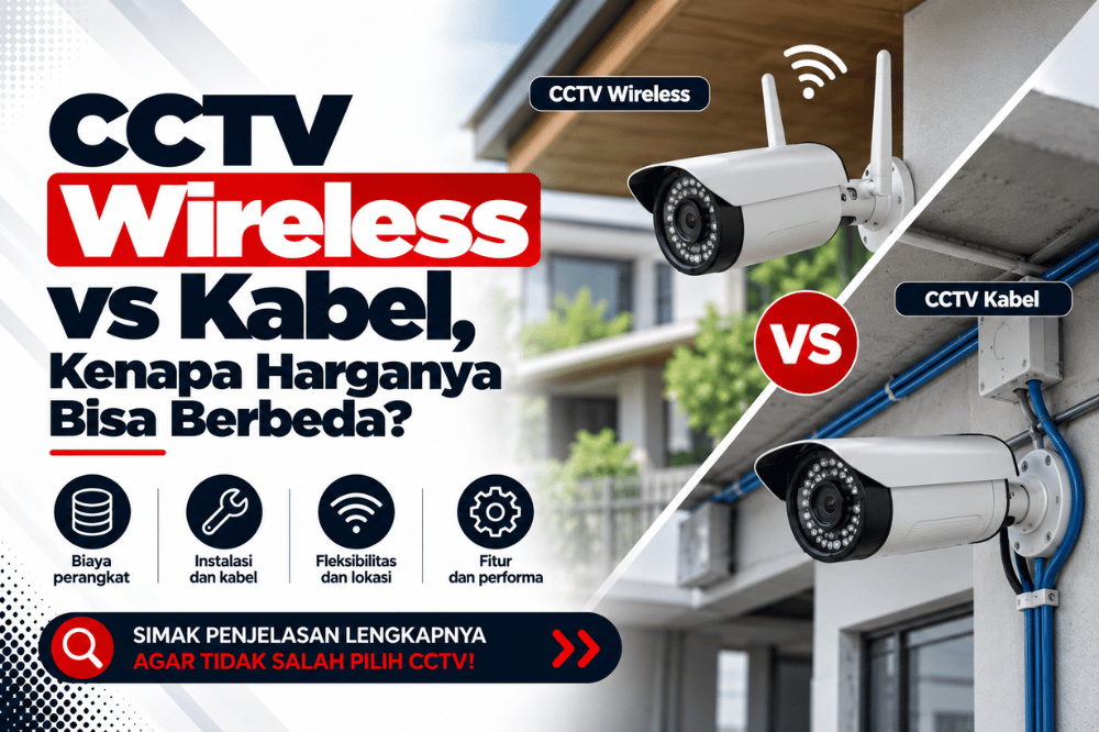 CCTV wireless vs kabel kenapa harganya bisa berbeda