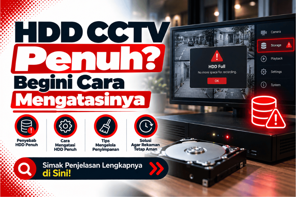 HDD CCTV penuh begini cara mengatasinya